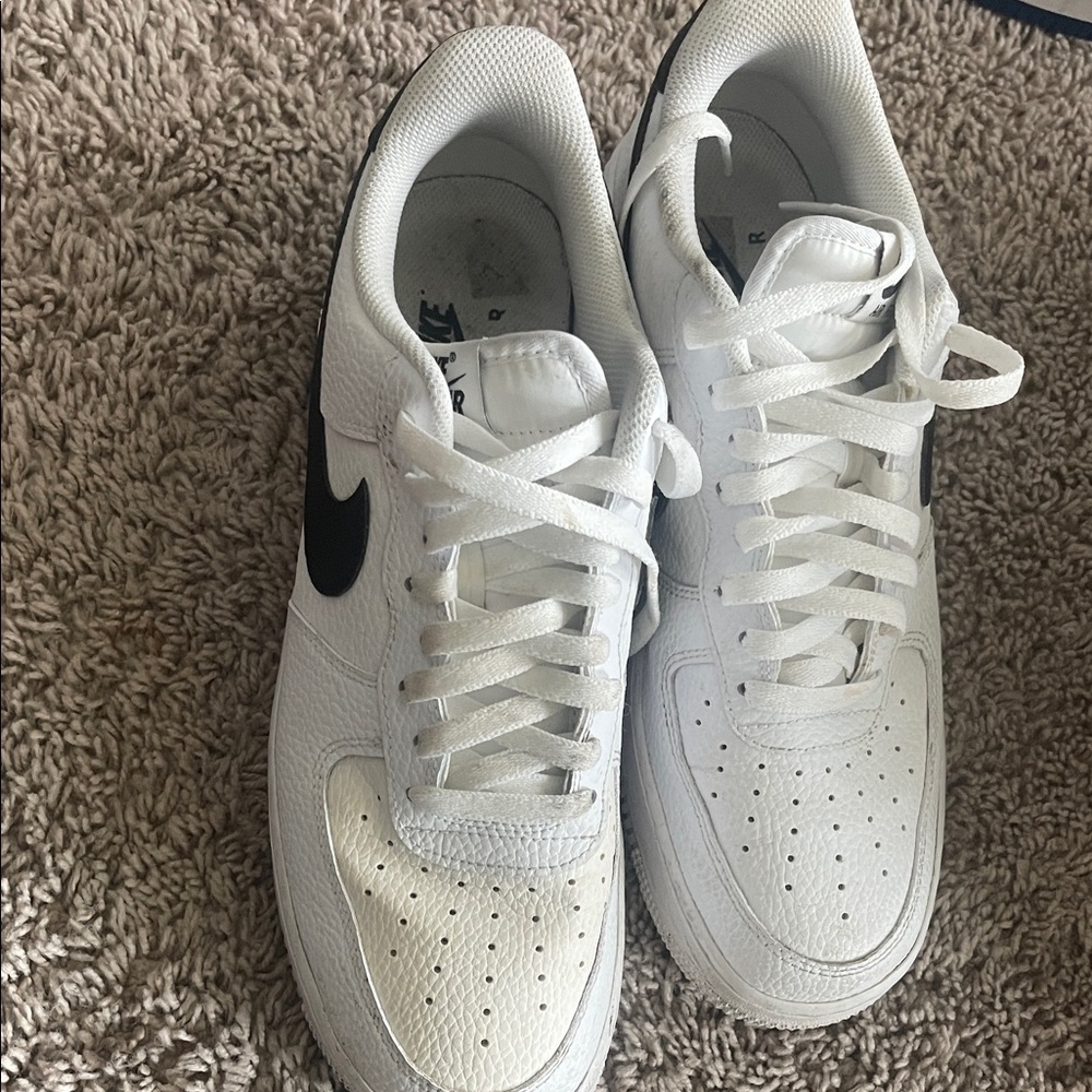 Nike White and Black Athletic Shoes